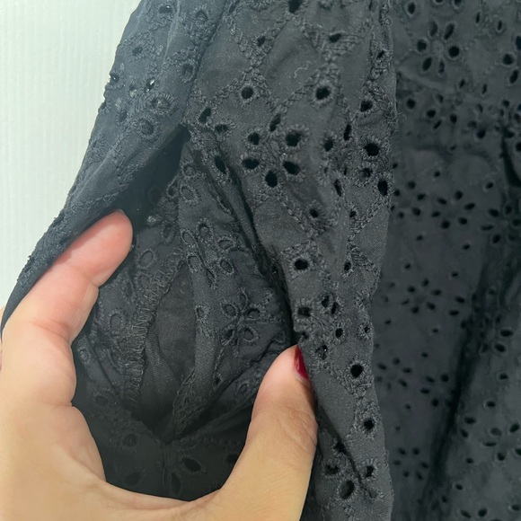 Loft - Eyelet Lace Tiered Swing Dress with pockets - Picture 5 of 8